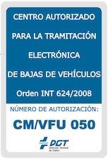 Centro autorizado para la tramitación electrónica de bajas de vehículos